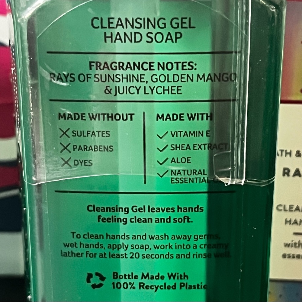 4-Pack Bath Body Works RADIANT SKY Cleansing Gel Hand Soap 8oz SEALED - Picture 4 of 4